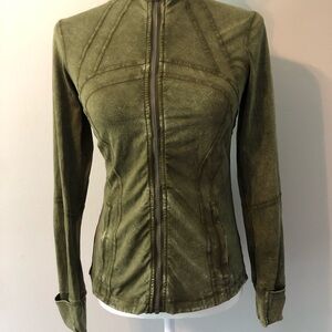 Lulu Lemon green YKK jacket 40$